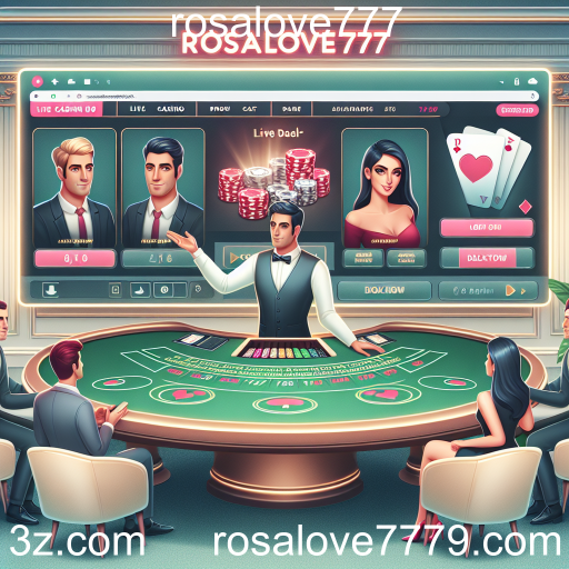 Live Dealer Viva a Experiência do Live Dealer no Rosalove777